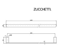 MEDIDAS TOALLERO LAVABO ISY22 ZUCCHETTI 